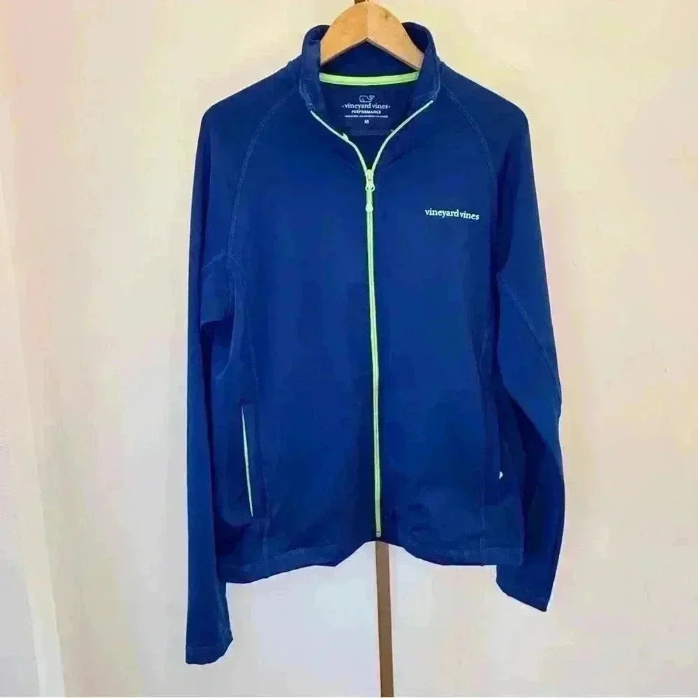 Vineyard Vines Men's Blue Performance Jacket Size M Lightweight Casual